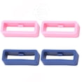thumbnail image 1 of Silicone Rubber Keeper Holder Loop Watch Band Rings Color Combination Retainer 16 18 20 22 24 26mm Belt Buckle Watch Accessories style 3 -4pcs 20mm, 1 of 6