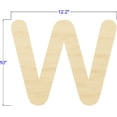 thumbnail image 2 of Pack of 1, 10 Inch x 1/4 Inch W Round Font Wood Letters for Wood Craft Project, Children or Adult Art Work, Home and Holiday Décor and DIY Fun, Made in USA, 2 of 2
