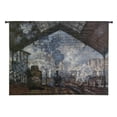 thumbnail image 1 of FineArtTapestries 3066-WH The Saint-Lazare Station Wall Tapestry, 1 of 2