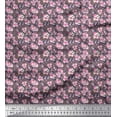 thumbnail image 1 of Soimoi Poly Georgette Fabric Flower Artistic Printed Fabric 1 Yard 52 Inch Wide, 1 of 3