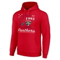 thumbnail image 2 of Men's Starter  Red Florida Panthers Arch City Team Graphic Fleece Pullover Hoodie, 2 of 3
