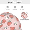thumbnail image 5 of Fuzoiu Strawberry And Flowers Print Winter Beanie Hat for Men & Women,Warm Knit Cap,Women Windproof Watch Hat,Knit Warm Unisex Beanie, 5 of 7