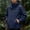 Dark Blue, variant on LEKWK Hooded Softshell Jacket for Men Full Zip Lightweight Outdoor Windbreaker, Water Resistant Utility Rain Coat with Zipper Pockets and Adjustable Cuffs for Hiking Travel Red XL