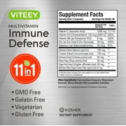 VITEEY 11 in 1 Multivitamin for Women, Men and Teens, Immune Support, 60 Count, 2 Pack