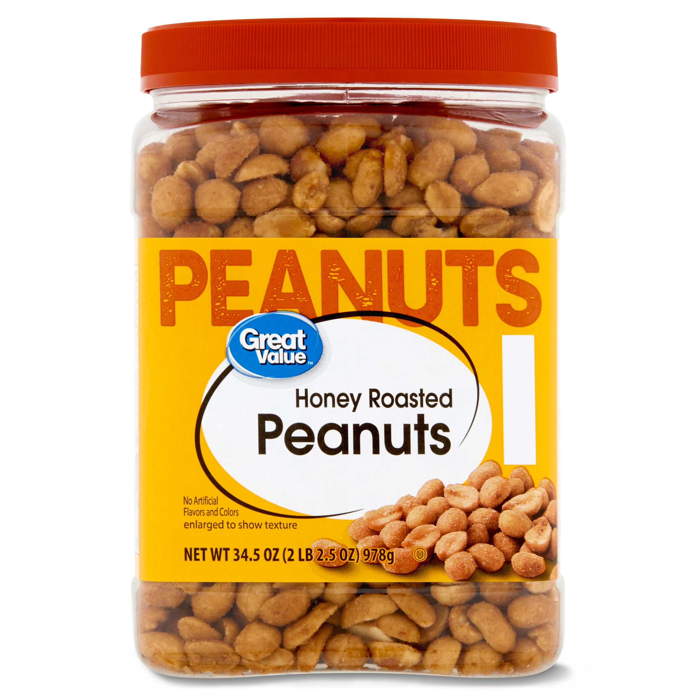 Great Value Honey Roasted Peanuts 34 5 Oz