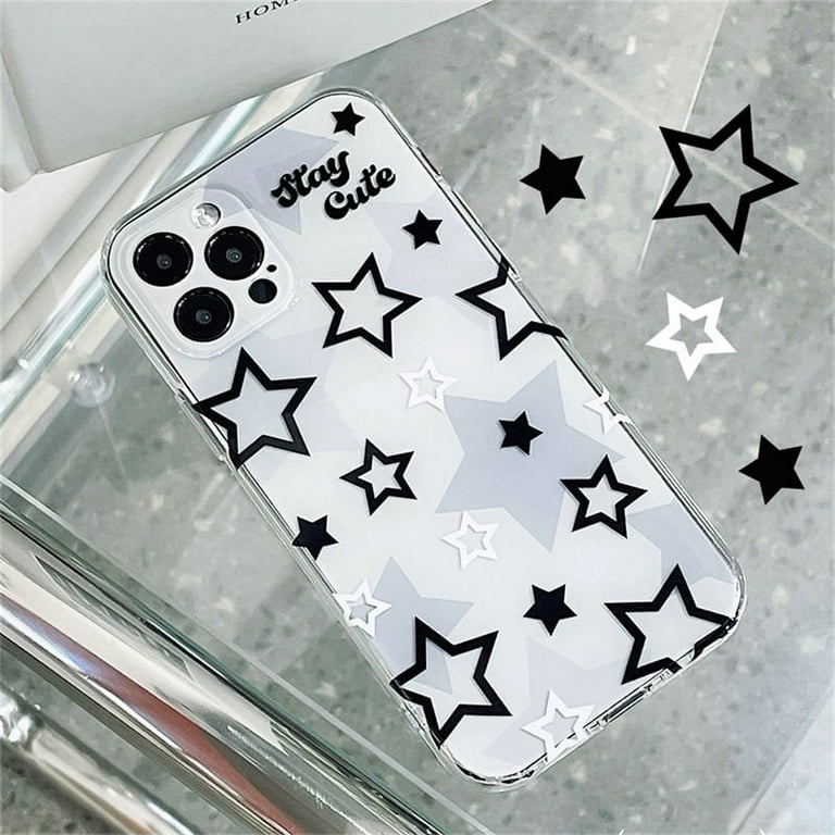 STAR GLITTER Case For iPhone 15 14 13 12 11 Pro Max 7 XR Clear Bling Phone  Cover