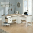 thumbnail image 3 of Sauder Cottage Road L-Shaped Home Office Desk, Soft White Finish, 3 of 14