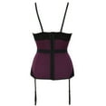 thumbnail image 3 of Luxalzxs Women's Bustiers & Corsets Sexy Overbust Lingerie Corset Top with Garter Belt Bodyshaper Waist Cincher Basquine, 3 of 3