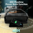 thumbnail image 2 of 90W Bluetooth Speaker, Portable Outdoor Wireless Speaker with Deep Bass Subwoofer, 40H Playtime, IPX6 Waterproof, EQ, Dual Pairing, TF/AUX, Boombox for Party/Beach, 2 of 5
