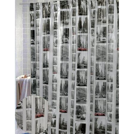 New York" Vinyl Shower Curtain