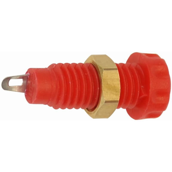 CLIFF ELECTRONIC COMPONENTS - 4mm Panel Socket Red, 10 Pack