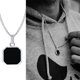 thumbnail image 1 of Vnox-collares cuadrados geométricos para hombres, colgante cuadrado esmaltado con cuerda, cadena de caja Figaro cubana, Collar fresco Vintage informal, 1 of 4