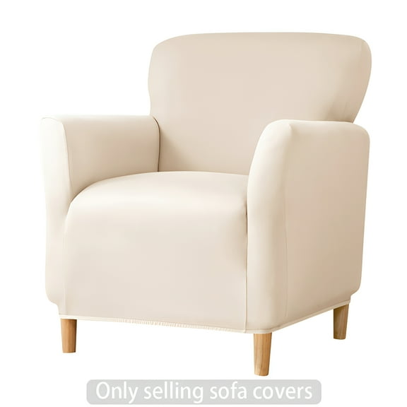 AUQ Recliner Chair Covers,Tender Comfort Recliner Cover,Nature-Dyed Recliner Couch Cover,beige1