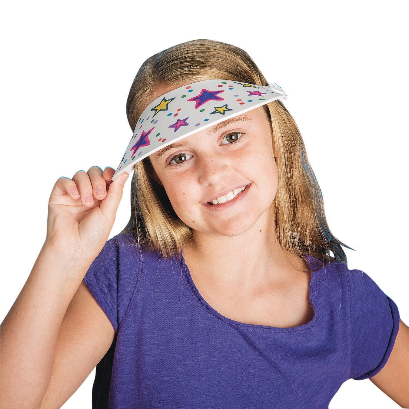 Color-Me™ Foam Visors (Pack of 12)