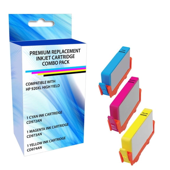Remanufactured eReplacements Ink Cartridge - Alternative for HP 920XL - Cyan, Magenta, Yellow