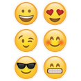 thumbnail image 1 of Creative Teaching Press CTP8083BN 3 in. Emojis Cut-Outs - Pack of 6, 1 of 1