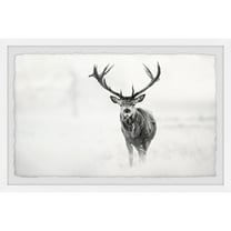 Marmont Hill Elk Stare Framed Wall Art
