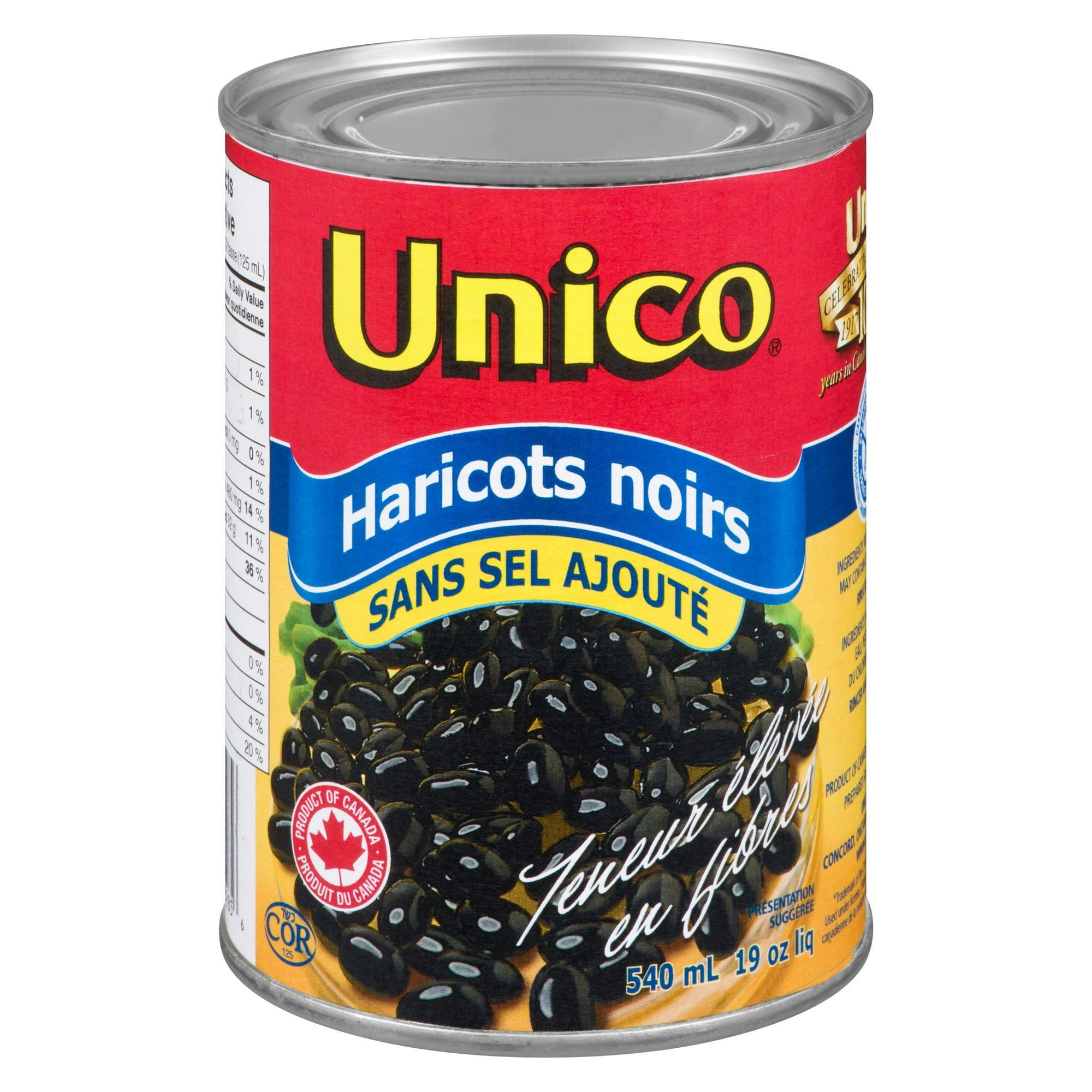 Unico No Salt Added Black Beans