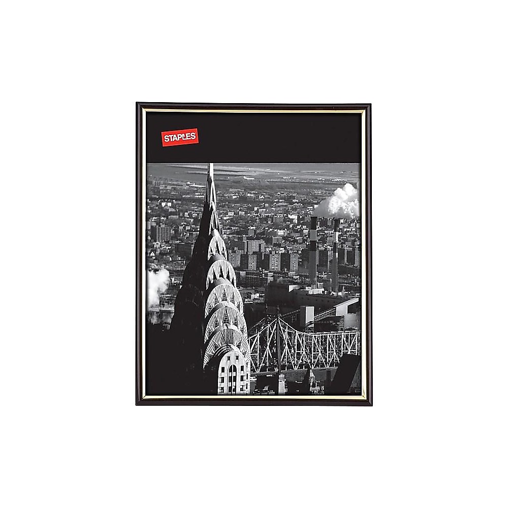Staples EZ Mount Plastic Picture Frame Black (53128/18393) 810896