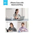 thumbnail image 2 of Funda Anker Magnetic Black con forma de anillo para iPhone 15, 2 of 6