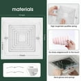 thumbnail image 3 of Bathroom Exhaust Fan Cover with Spring, Square Ceiling or Wall Mounted Exhaust Fan, Ceiling Fan, Grille, Air Diffuser, 3 of 7