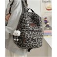 thumbnail image 4 of Fuzzy Cheetah Cute Backpack, Y2k Purse Fleece Chic Bookbag Trendy Aesthetic Coquette Daypack 90s Purse, 4 of 8