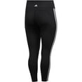 thumbnail image 4 of adidas Women's Believe This 2.0 3-Stripes 7/8 Tights Black/White X-Small, 4 of 4