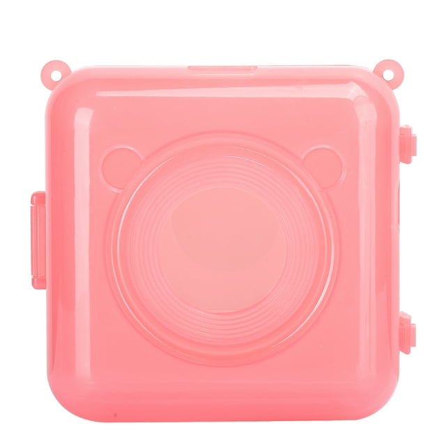 Coque de Protection PC pour Imprimante Thermique Péripage, Durable, Facile à Enlever, Réduire l'Usure, Praticité Améliorée, Rose Transparent