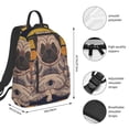 thumbnail image 4 of Balery Pug dog Yoga Lightweight Backpack for Men and Women - Durable and Water-Resistant, Ideal for School, Work, Travel, and Everyday Use, 4 of 9