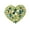 Green, variant on Crystal Rhinestone Valentine Heart Love Brooch Pin