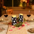 thumbnail image 6 of Cow Heads Pattern Flameless Candles 2 PCS with Remote Realistic Moving Flame LED Tapered Pillar Set for Home Decor, 6 of 7
