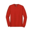 thumbnail image 5 of Gildan Men’s Long Sleeve Crewneck T-Shirt, Heavy Cotton, Classic Solid Tee, Bulk, Red, 5-Pack, M, 5 of 5