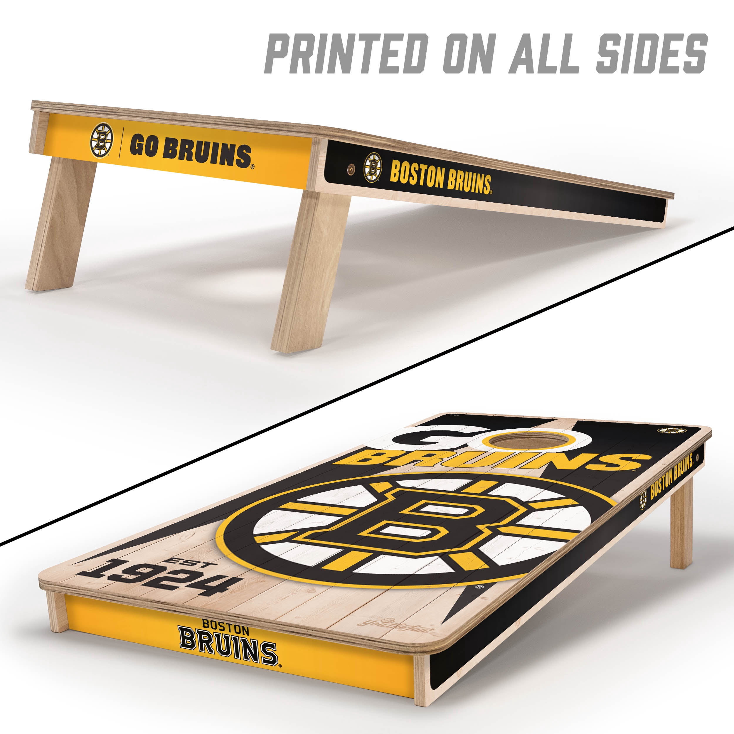 YouTheFan NHLBoston Bruins 2' x 4' Cornhole Game No Bags