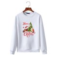thumbnail image 2 of Hombres Navidad Casual Árbol de Navidad Estampado Cuello redondo Manga larga Suéter Tops Blusa Pompotops  oipoqjl18414, 2 of 5