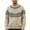 Khaki, variant on THNCYX Crew Neck Jacquard Knit Sweater Soft Casual Long Sleeve Pullover For Everyday Layering And Comfort Wear Piece For Men M-3XL