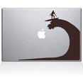 thumbnail image 1 of The Decal Guru Big Wave Decal Vinyl Sticker, 15" MacBook Pro (2016 & Newer Models), Brown (1453-MAC-15X-BRO), 1 of 1