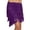 Purple, variant on Glisme Black Skirts For Women Fringe Skirt Bohemian Style Asymmetrical Hem Mini Skirt With Flowy Tassel Details For Casual Party Wear Novel Party Dress Red