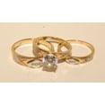 thumbnail image 3 of TAAPSEE JEWELS 14k Yellow Gold Finish Wedding Bands & Engagement ring Man's & ladies Trio Set His/Hers, 3 of 4