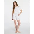 thumbnail image 3 of Joyspun Women’s Pointelle Knit Short Sleeve Sleepwear Tee, Sizes XS-3X, 3 of 6