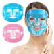 thumbnail image 1 of Mascarilla de Gel Frío y Calor para Ojos y Cara | Reutilizable, Suave y Ajustable | Alivio para Migrañas, Ojos Hinchados, Estrés y Dolor | Pack de 2 piezas (Azul y rosa), 1 of 11