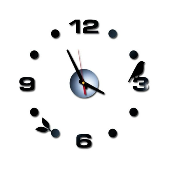 3D DIY Roman Numbers Acrylic Mirror Wall Sticker Clock Home Decor Mural Decals