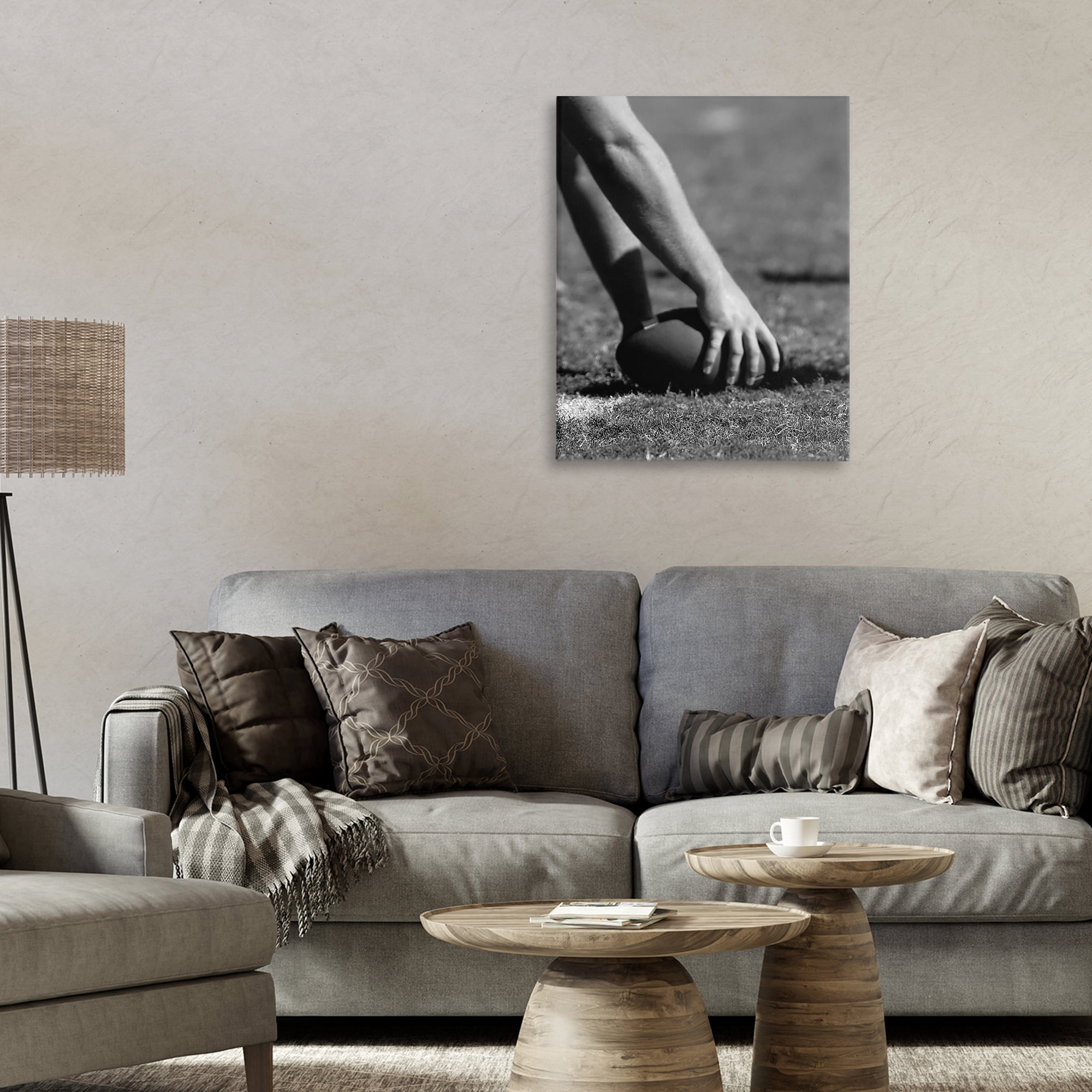Stupell Industries Football Hike in Action Canvas Wall Art, design by Marcus Prime