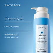 Naturium The Energizer Body Wash, Cooling & Refreshing Formula with Mandelic Acid, Deeply Cleanses & Neutralizes Body Odor, 16.9 fl oz