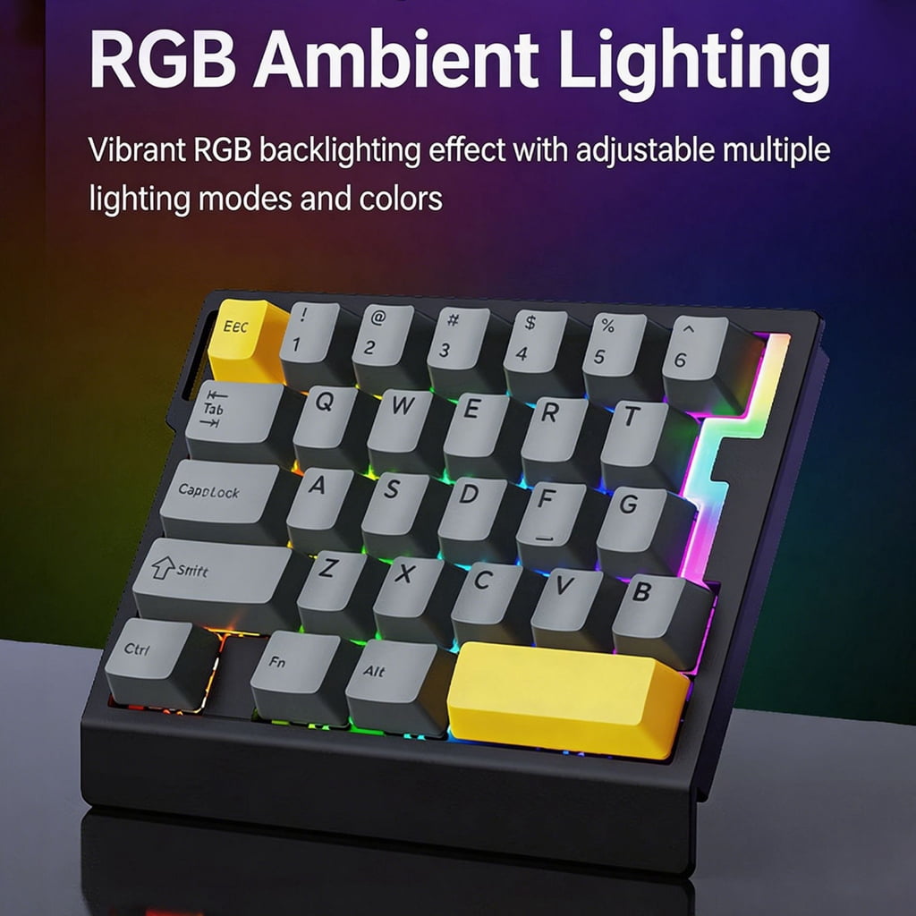 29Key Switches Gaming Keyboards With Low Profile And Detachable Cable For Space Saving Setups