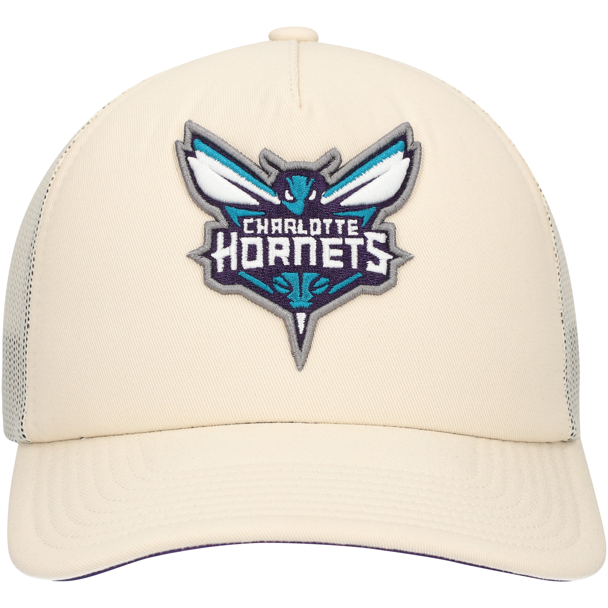 Mitchell & Ness Hardwood Classics Snapback Cap - Two-Tone Purple/Teal Hat, Throwback NBA Style