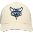 thumbnail image 2 of Men's Mitchell & Ness Cream Charlotte Hornets Trucker Adjustable Hat, 2 of 4
