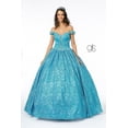 thumbnail image 3 of Women's Elizabeth K Jeweled Off the Shoulder Ball Gown Gl1821 Fuchsia Pink Size 3XL, 3 of 5