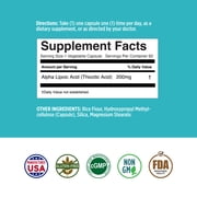 Basic Brands Alpha Lipoic Acid, Antioxidant Supplement, Supports Nerve Health, 60 Count