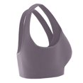 thumbnail image 3 of Gibobby Lencería sexy para mujer Bandeau de doble tamaño más parte superior de tubo con relleno elástico para mujer sujetador extraíble sin tirantes íntimos(Morado, XXL), 3 of 5