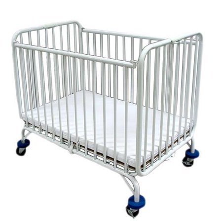 LA Baby Compact Folding Metal Crib - Walmart.com